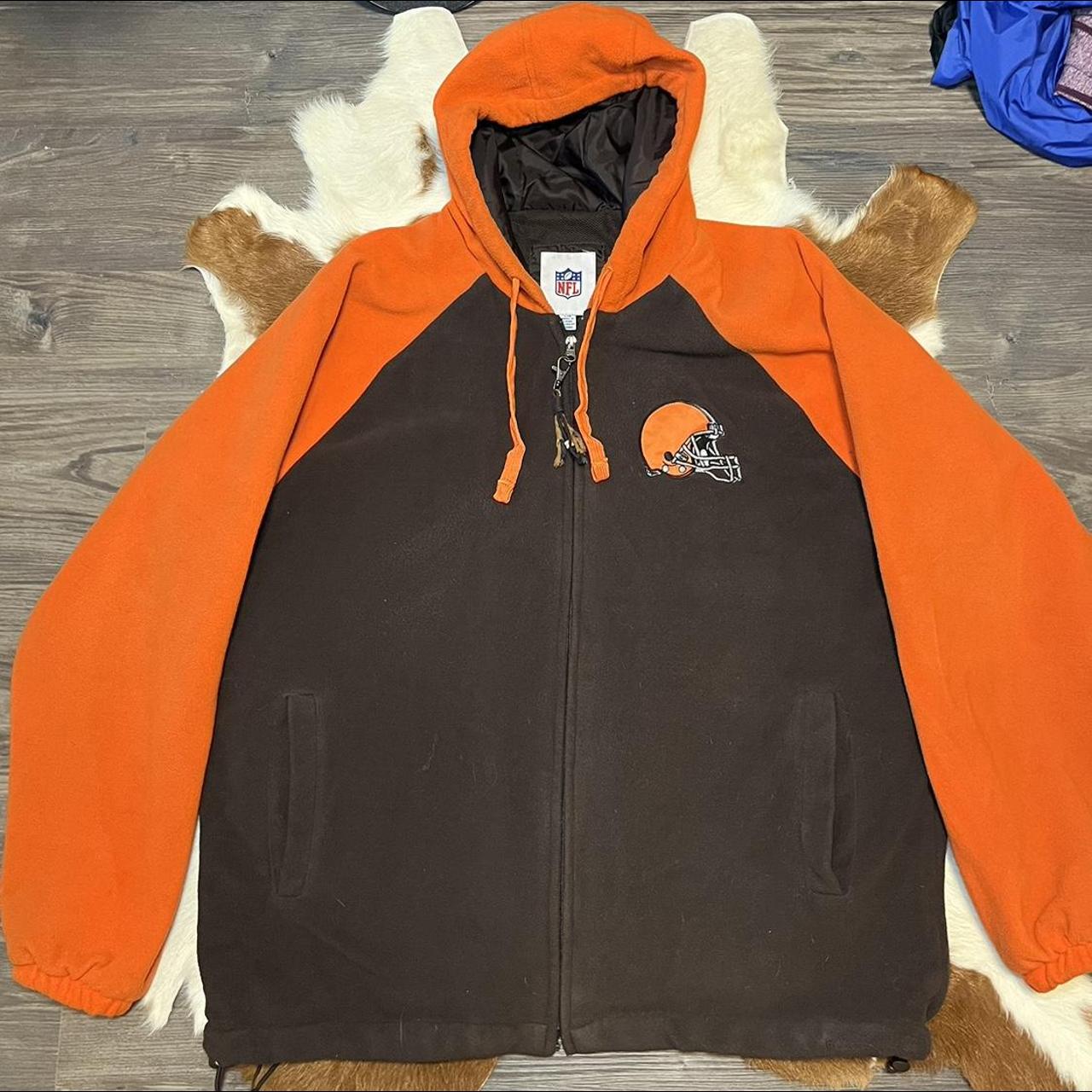 Maker of Jacket NFL Cleveland Browns Vintage Football Leather