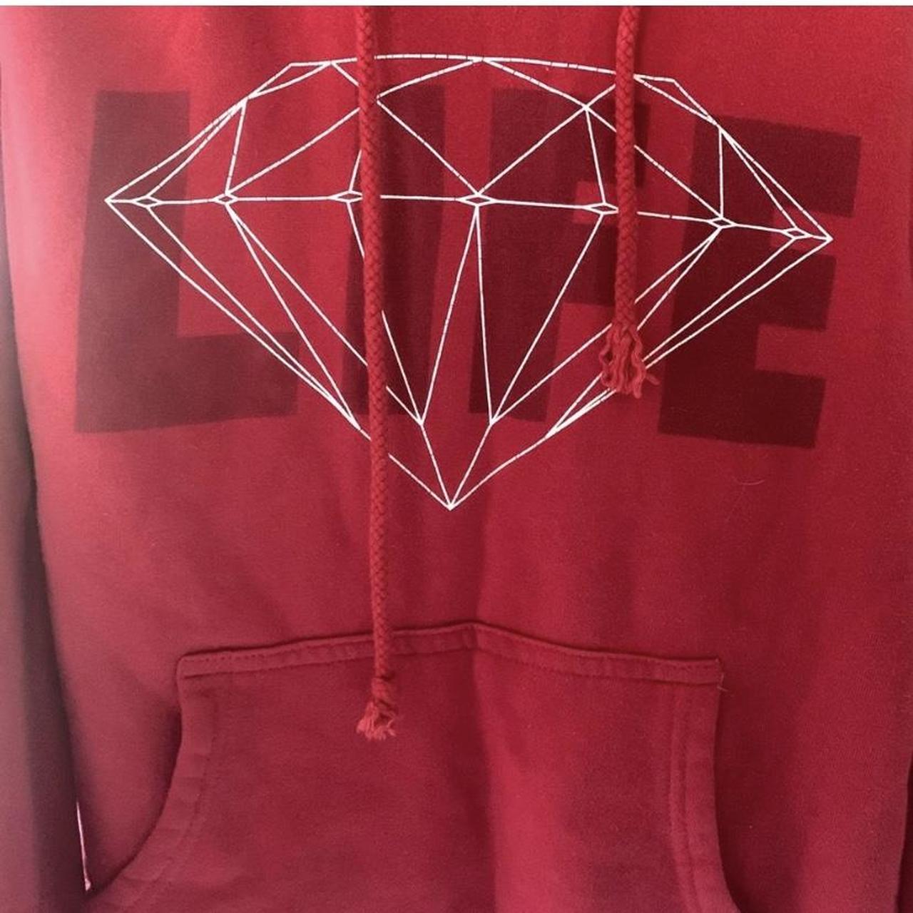 Diamond supply cheap co red hoodie