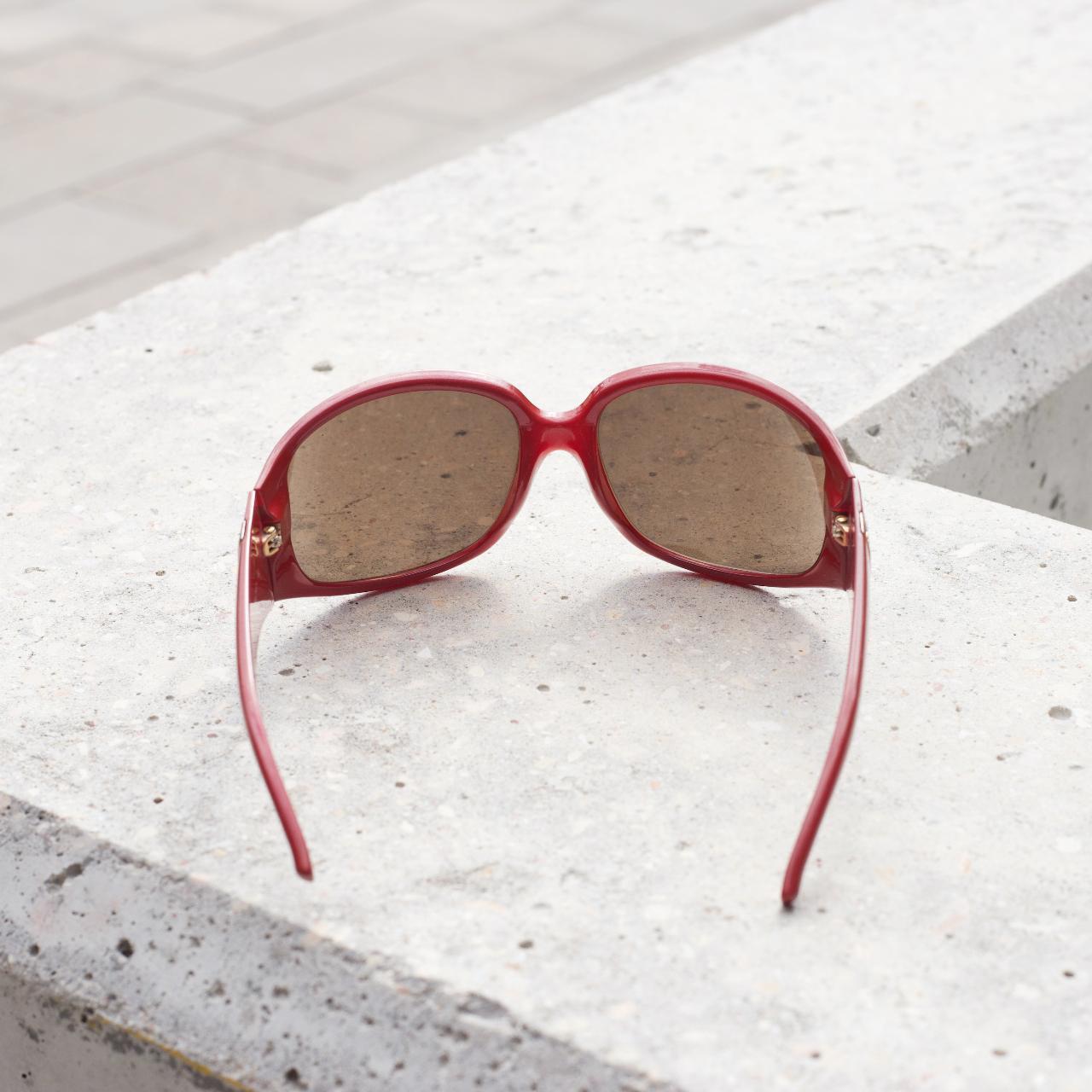 Vintage Red Fendi Sunglasses Fendi Sunglasses Maroon Red Acetate