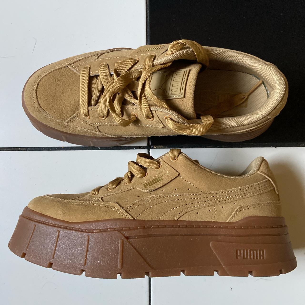 Tan store puma trainers