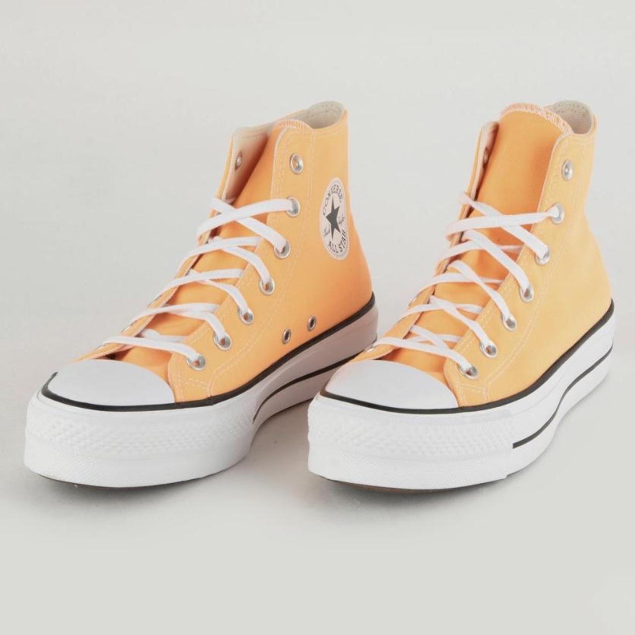 Orange on sale platform converse