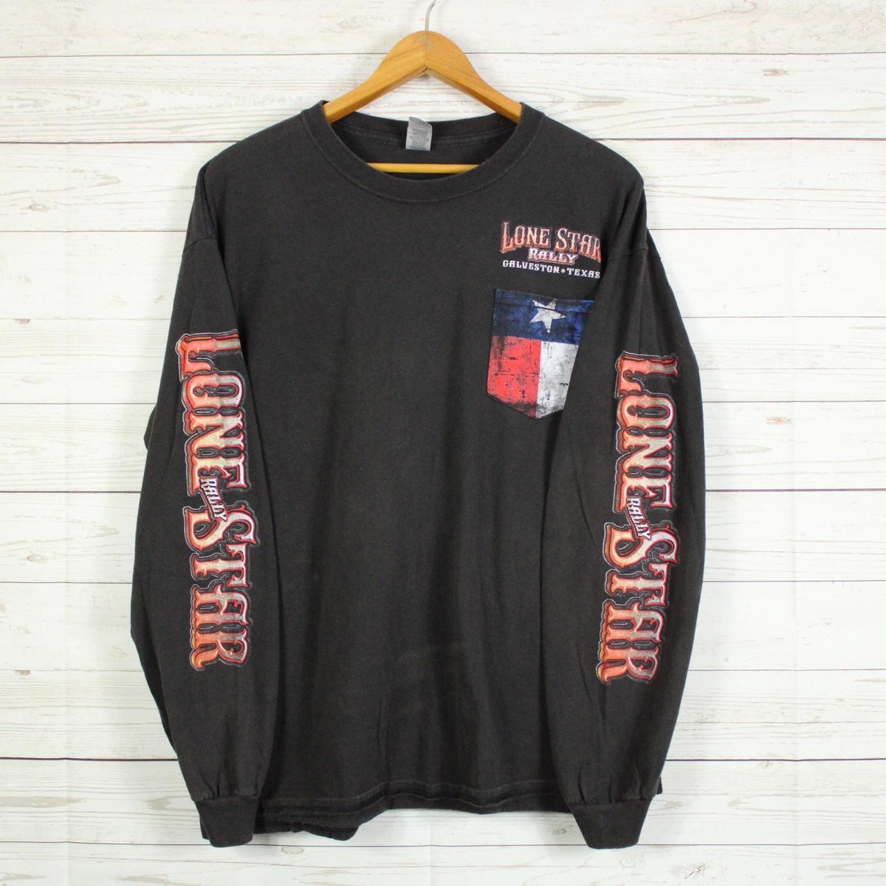 Lone star rally biker long sleeve t shirt Size... Depop