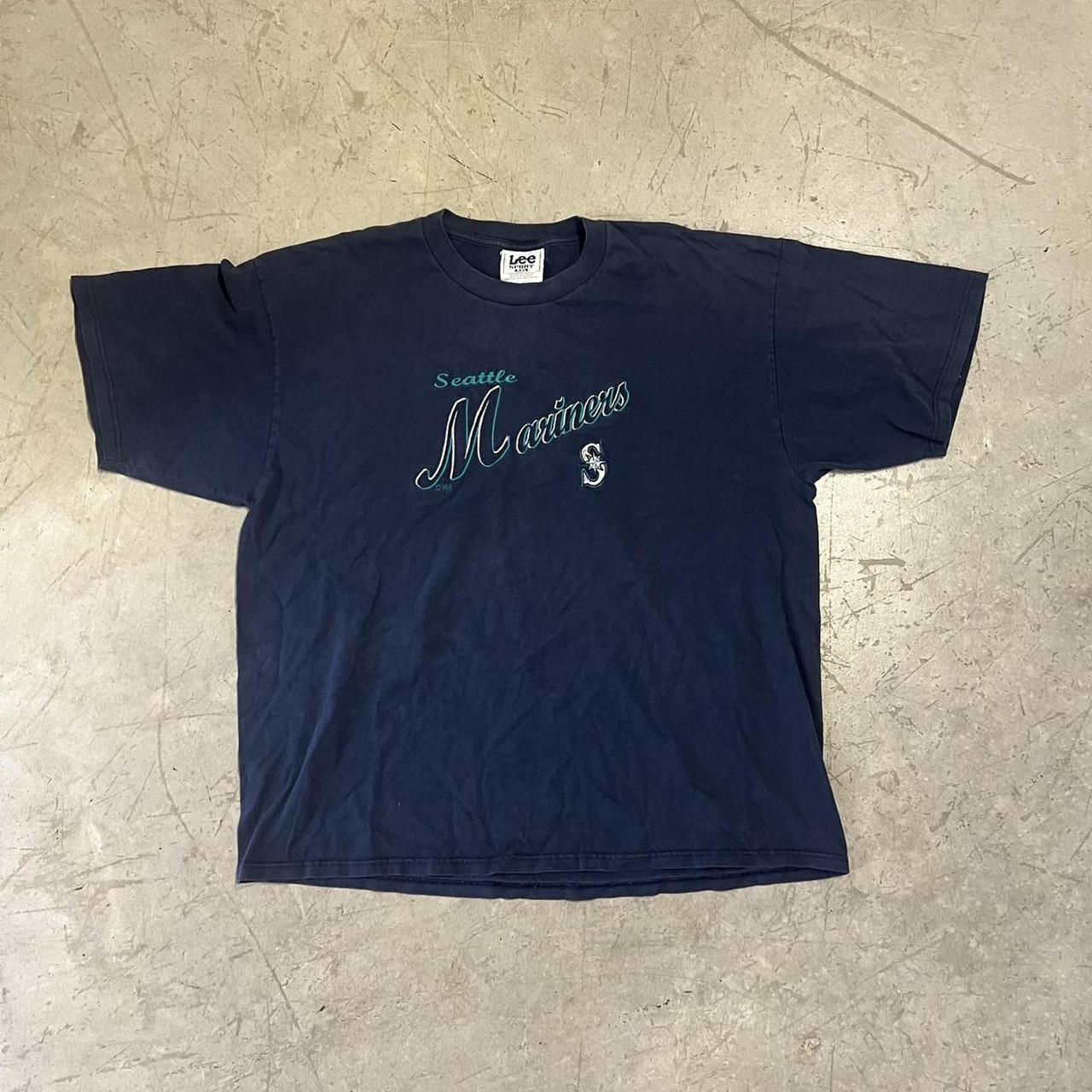 Vintage 90s Earth Tone Faded Seattle Mariners T... - Depop