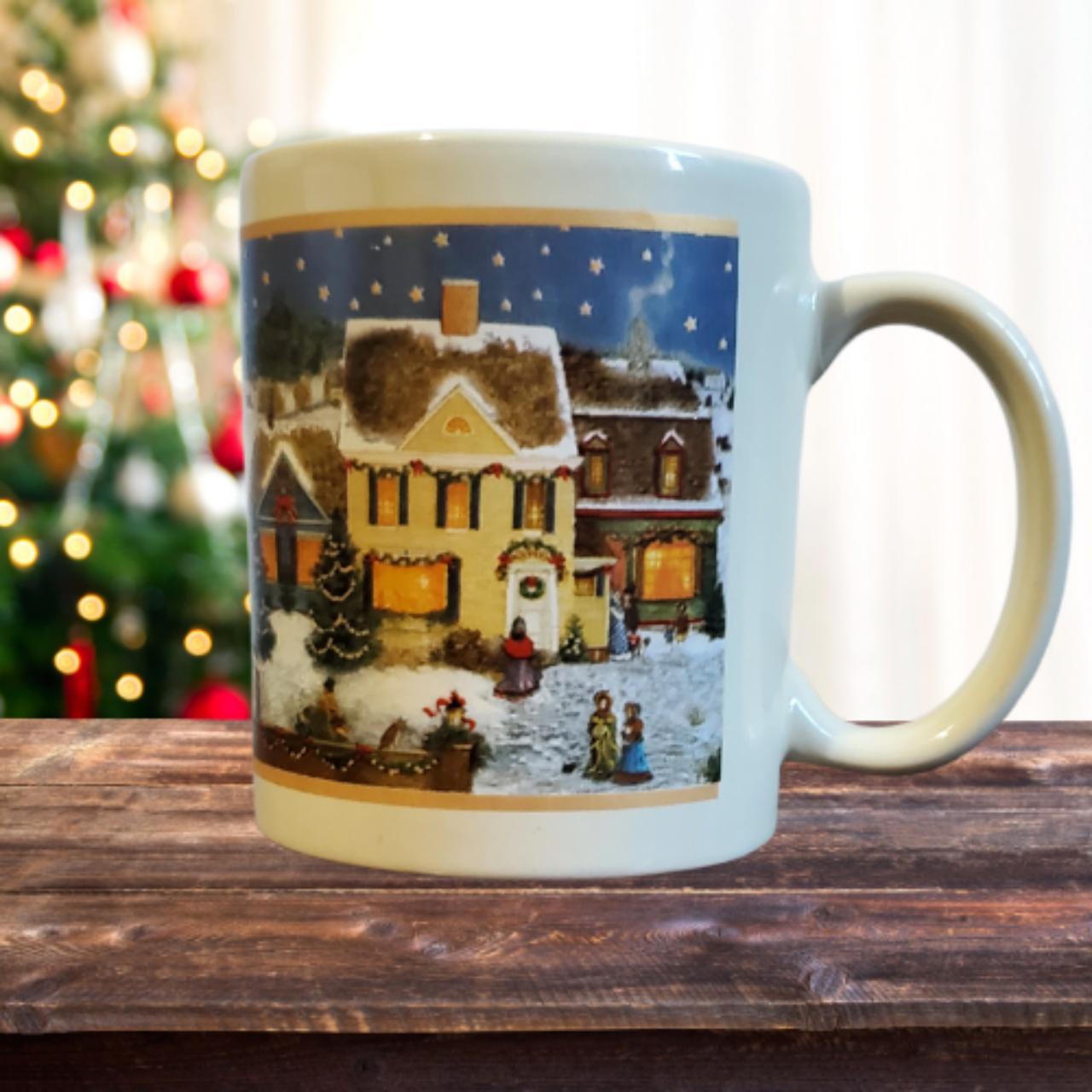 Linyi Vintage Christmas Village Mug Vintage Mug - Depop