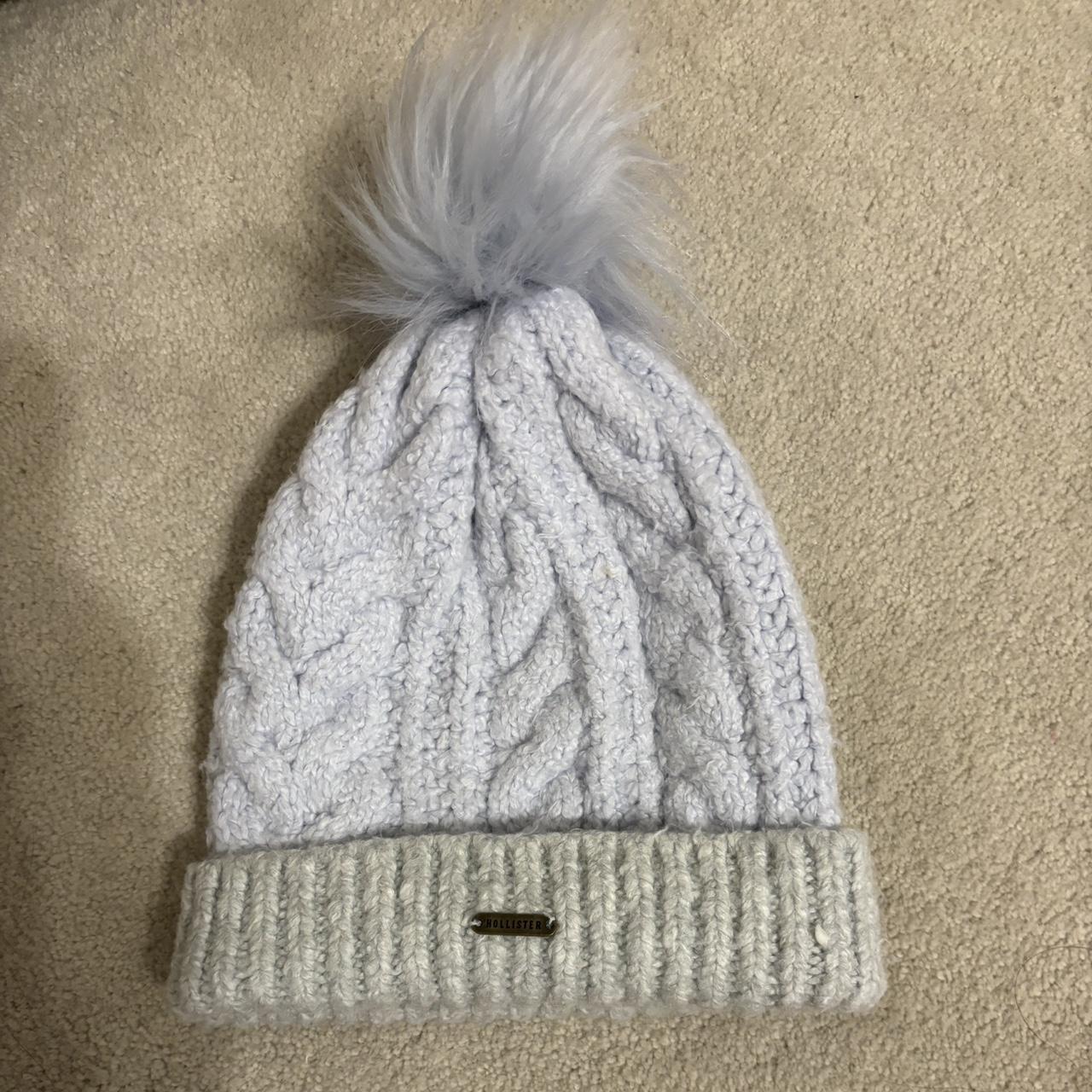 light purple and gray hollister winter hat one