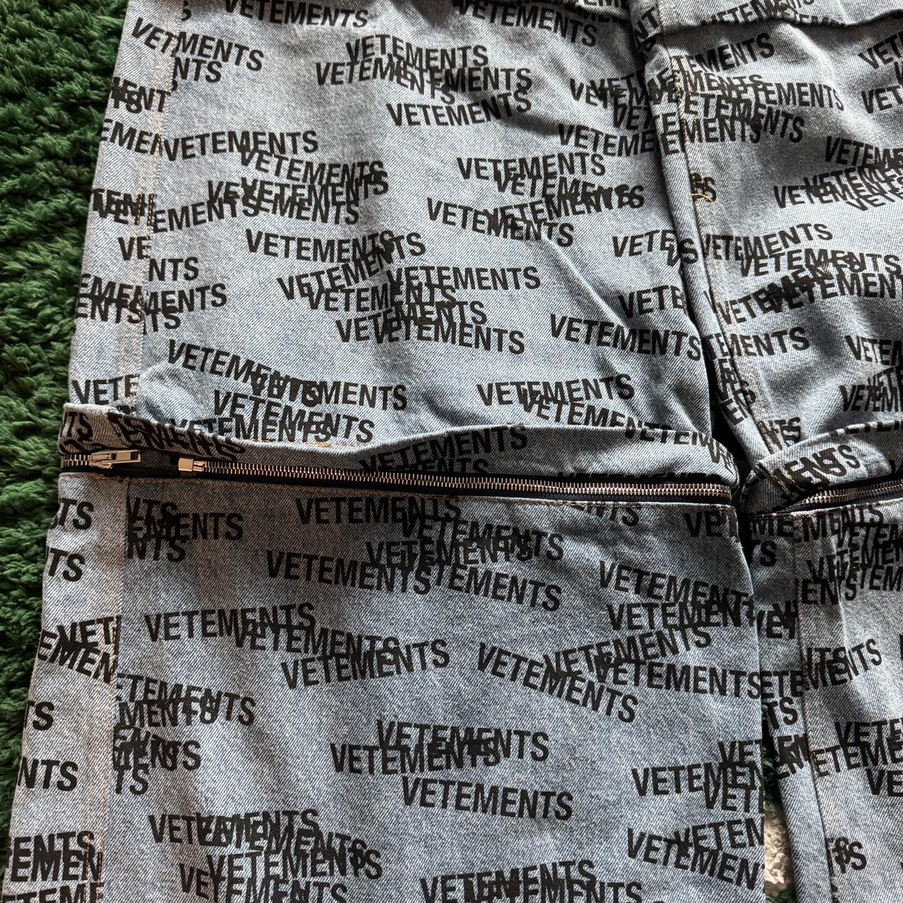 Vetements Transformer Denim All-Over Logo Printed | Depop