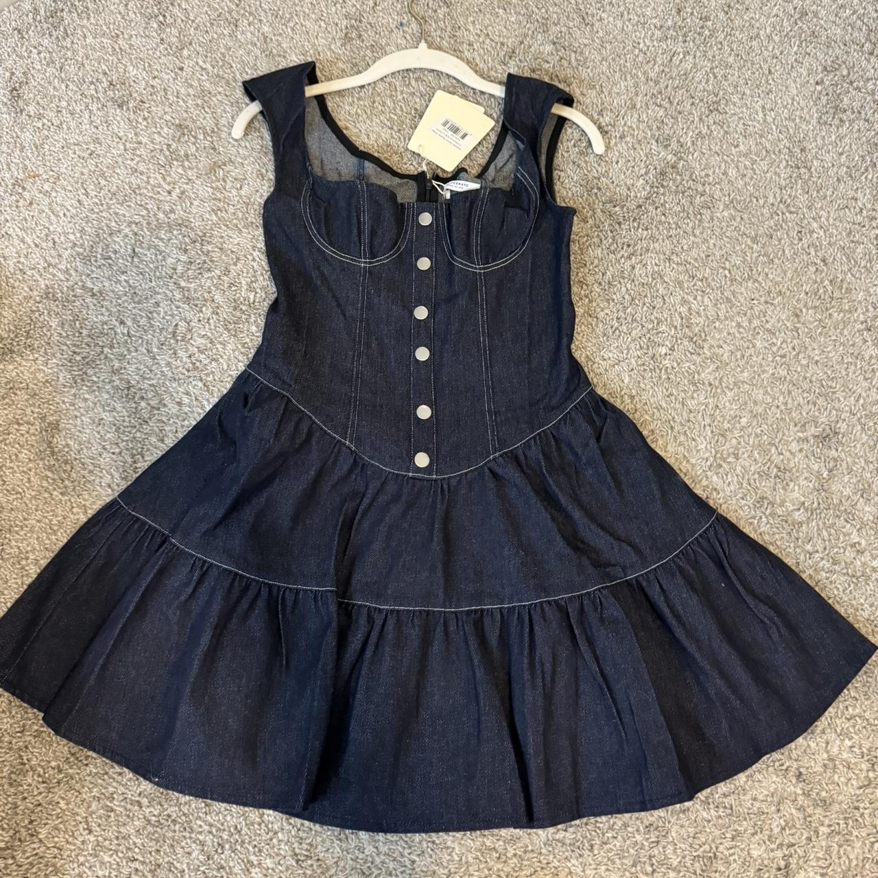 PEPPERMAYO cute denim dress so classy!!! - Depop