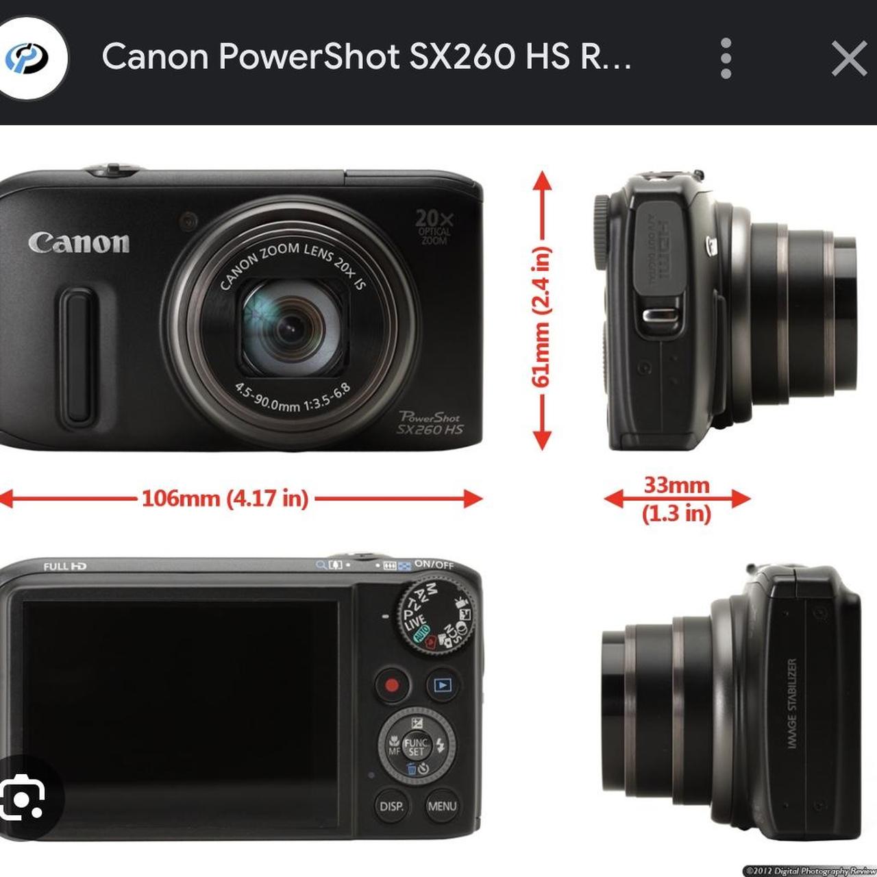 canon digital camera Canon Powershot sx260 HS... - Depop