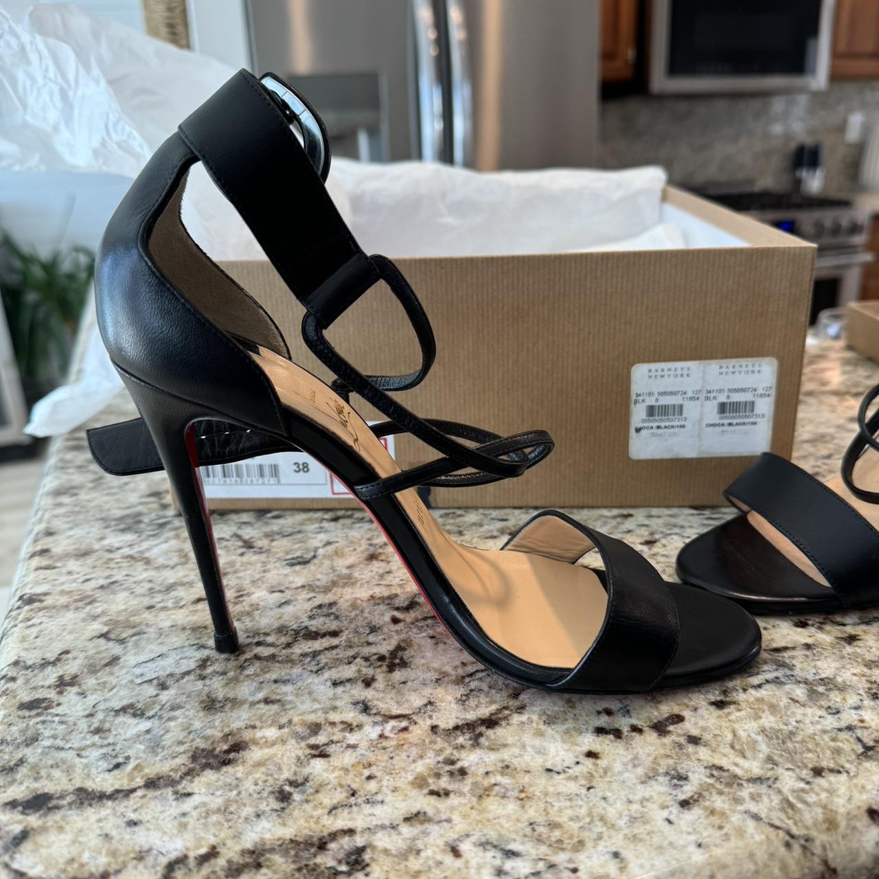 Christian Louboutin heels Black size 38 Worn once. Depop