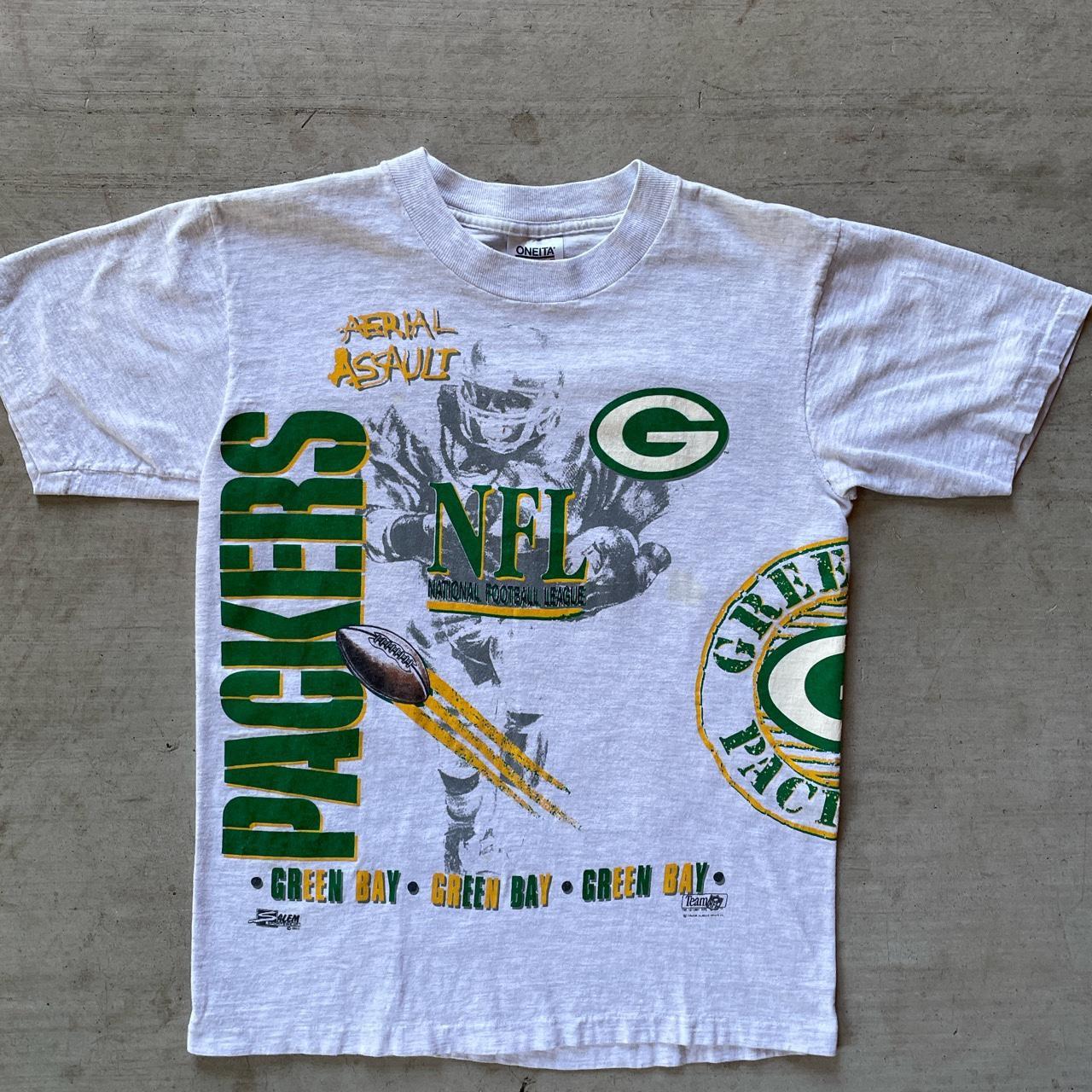 Vintage Single Stitch Green Bay Packers Short Sleeve T - Shirt