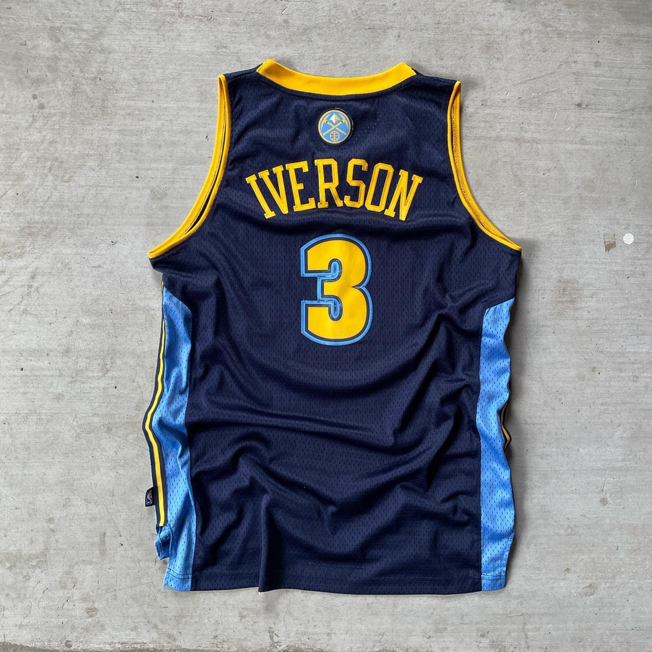 Vintage Nuggets Allen Iverson Jersey NEW WITH - Depop