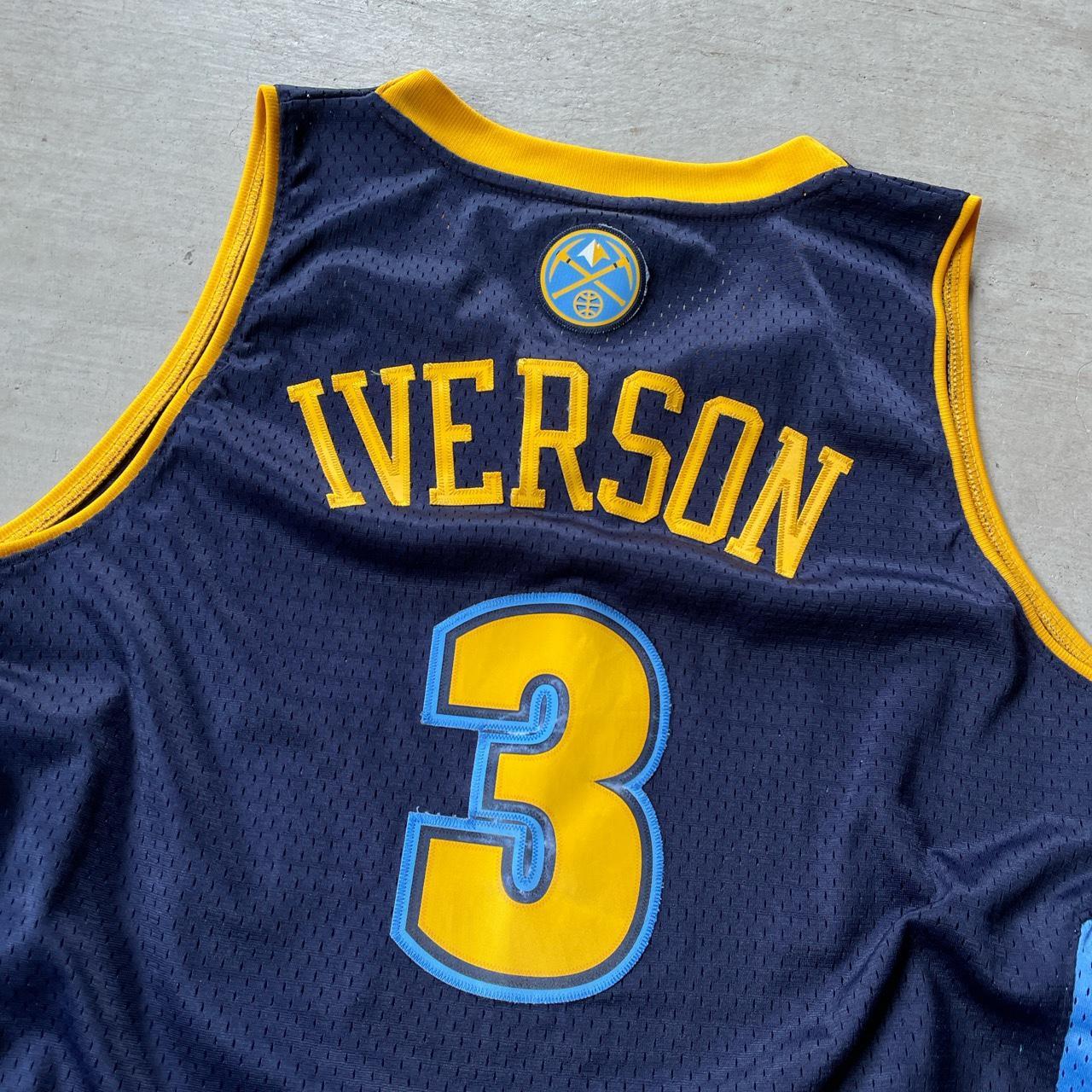 Vintage Nuggets Allen Iverson Jersey NEW WITH - Depop