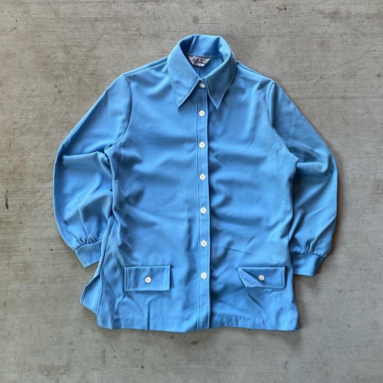 Vintage Men's Shirt - Blue - M