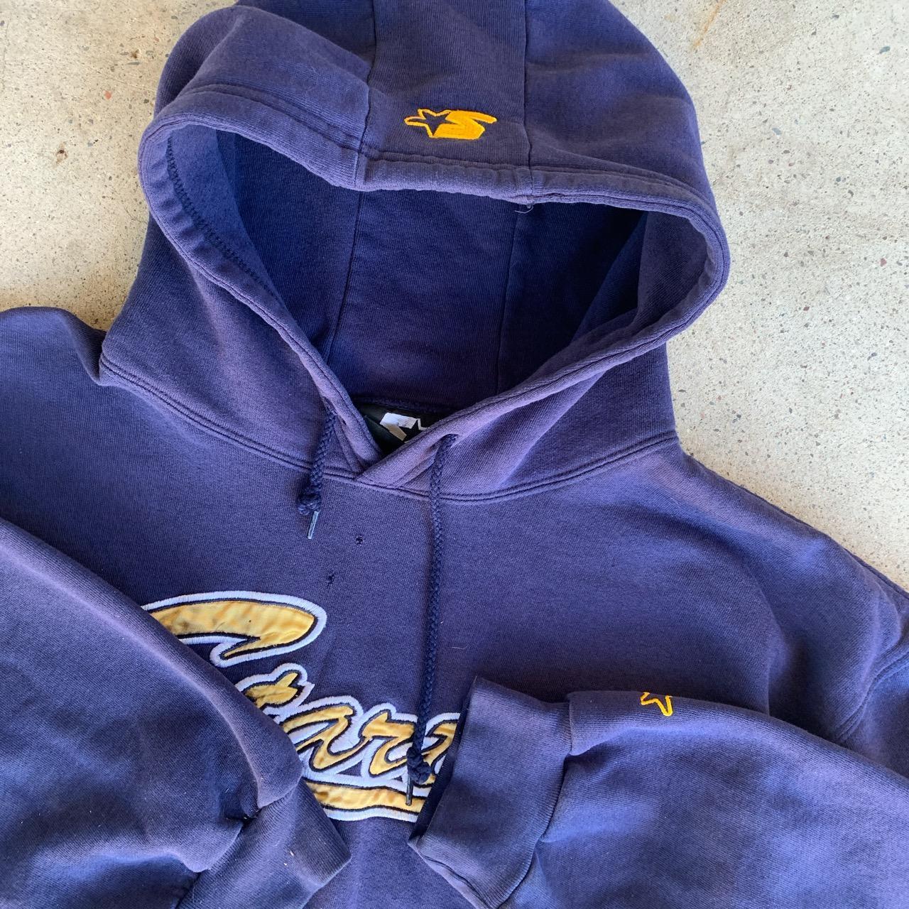 Vintage 90s San Diego Chargers Blue Faded Distressed Hoodie 