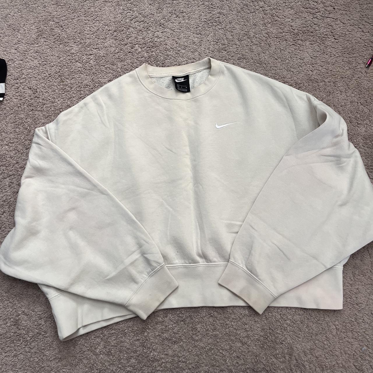 cream nike top
