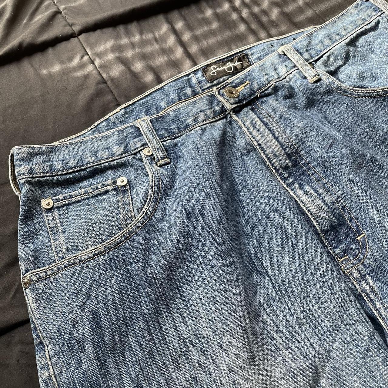 Sean John Lightwash Baggy Denim, pretty wide leg.... - Depop