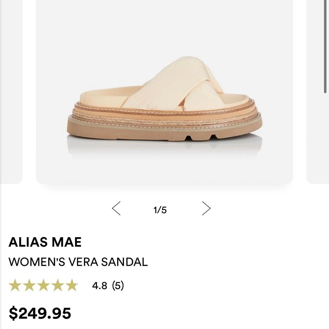 Alias Mae Vera Sandal in butter. Size 40. Only worn... Depop