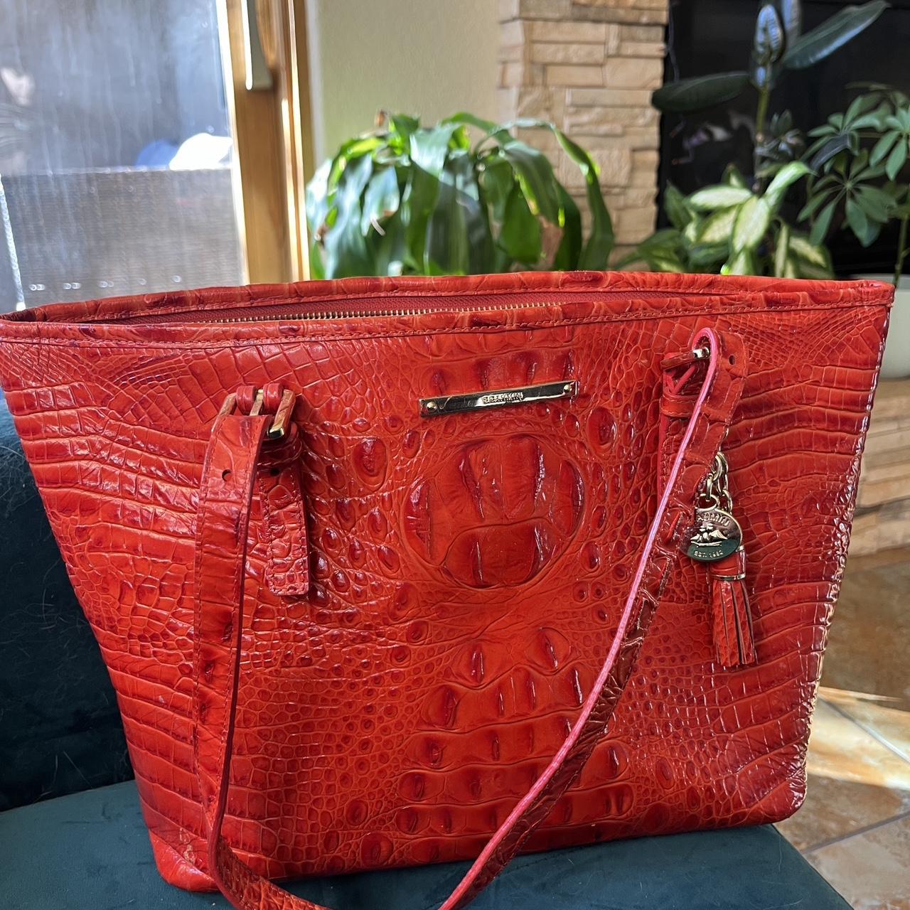 Red brahmin handbags hot sale