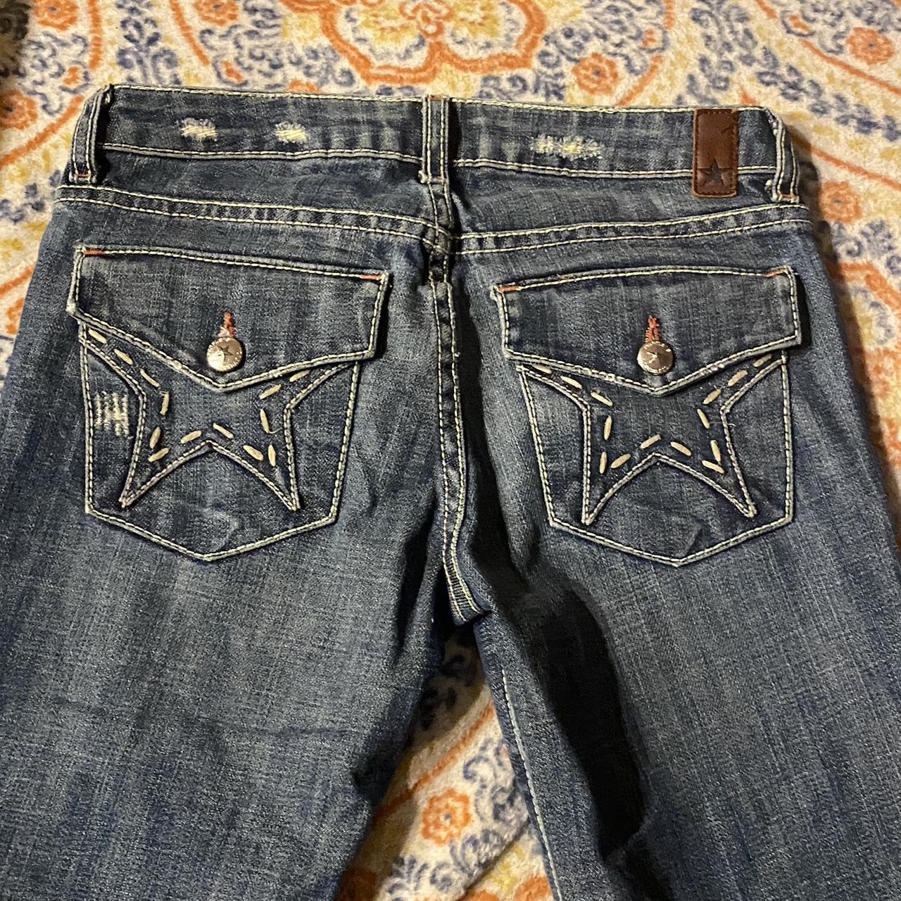 People’s Liberation low rise flare jeans with super... - Depop