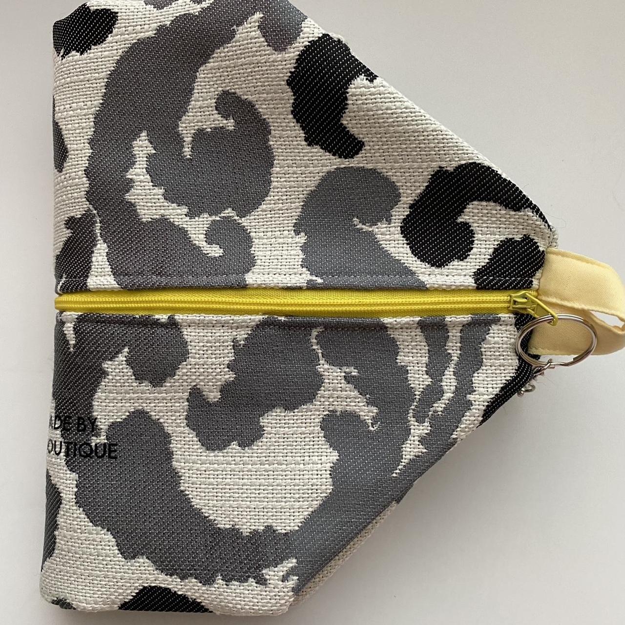 Handmade oversized damask zipper cosmetic bag. Can - Depop