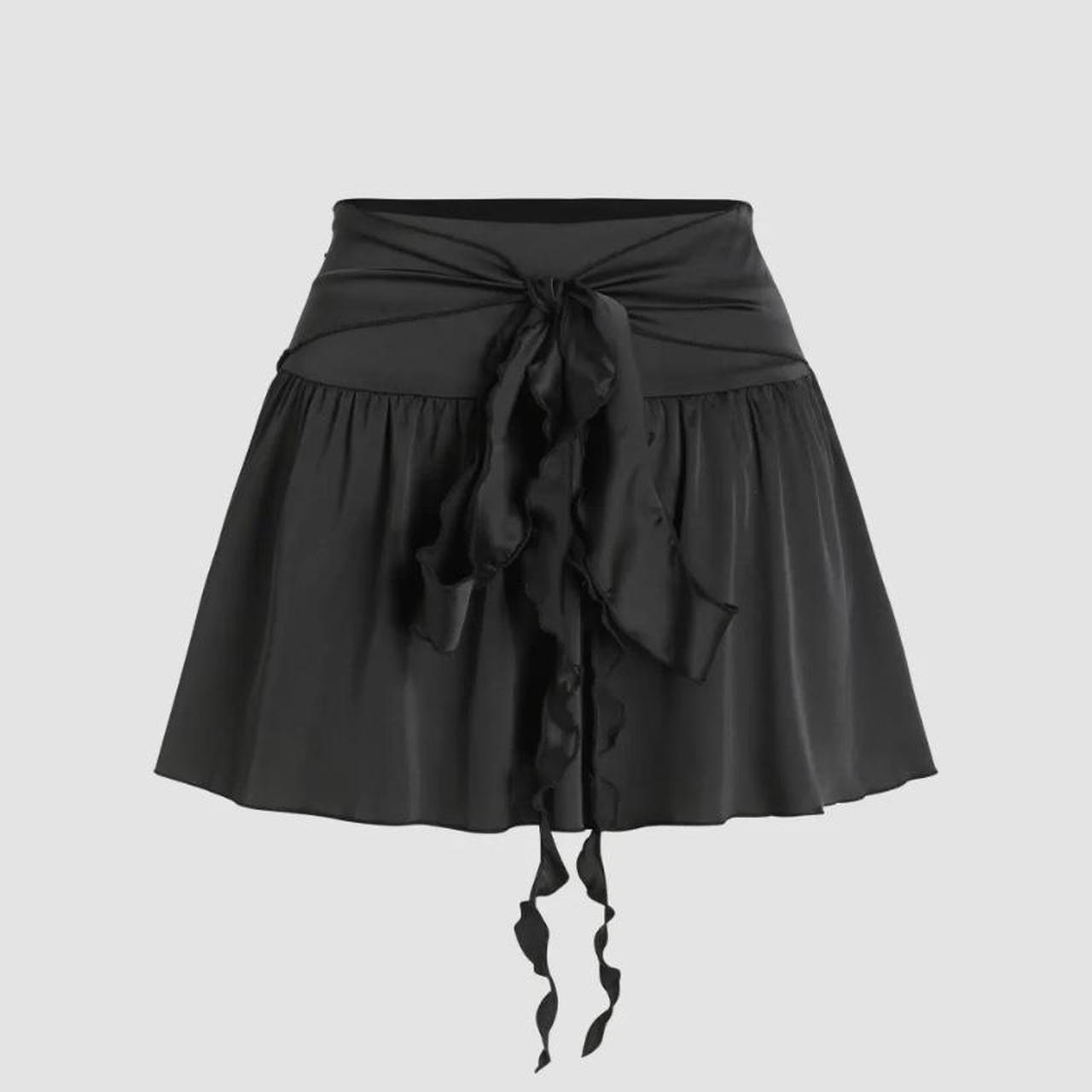 Cider Women's Black Skirt Depop