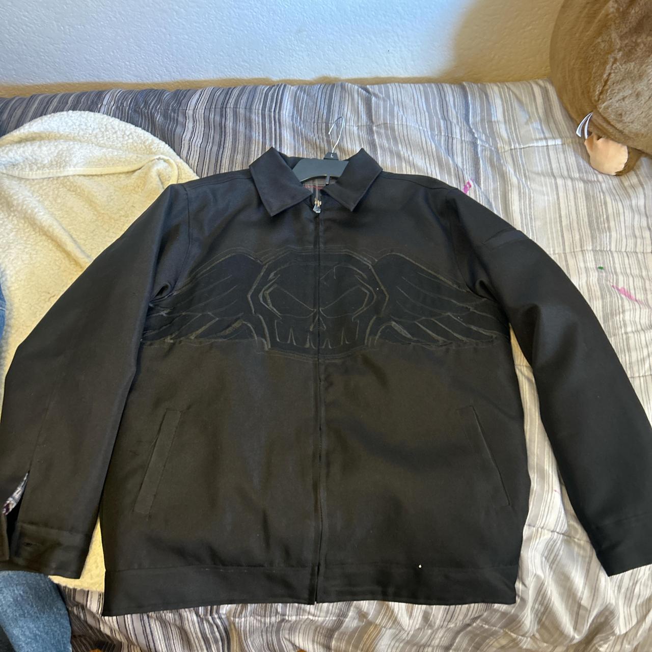 Black Vintage No Fear workwear jacket with