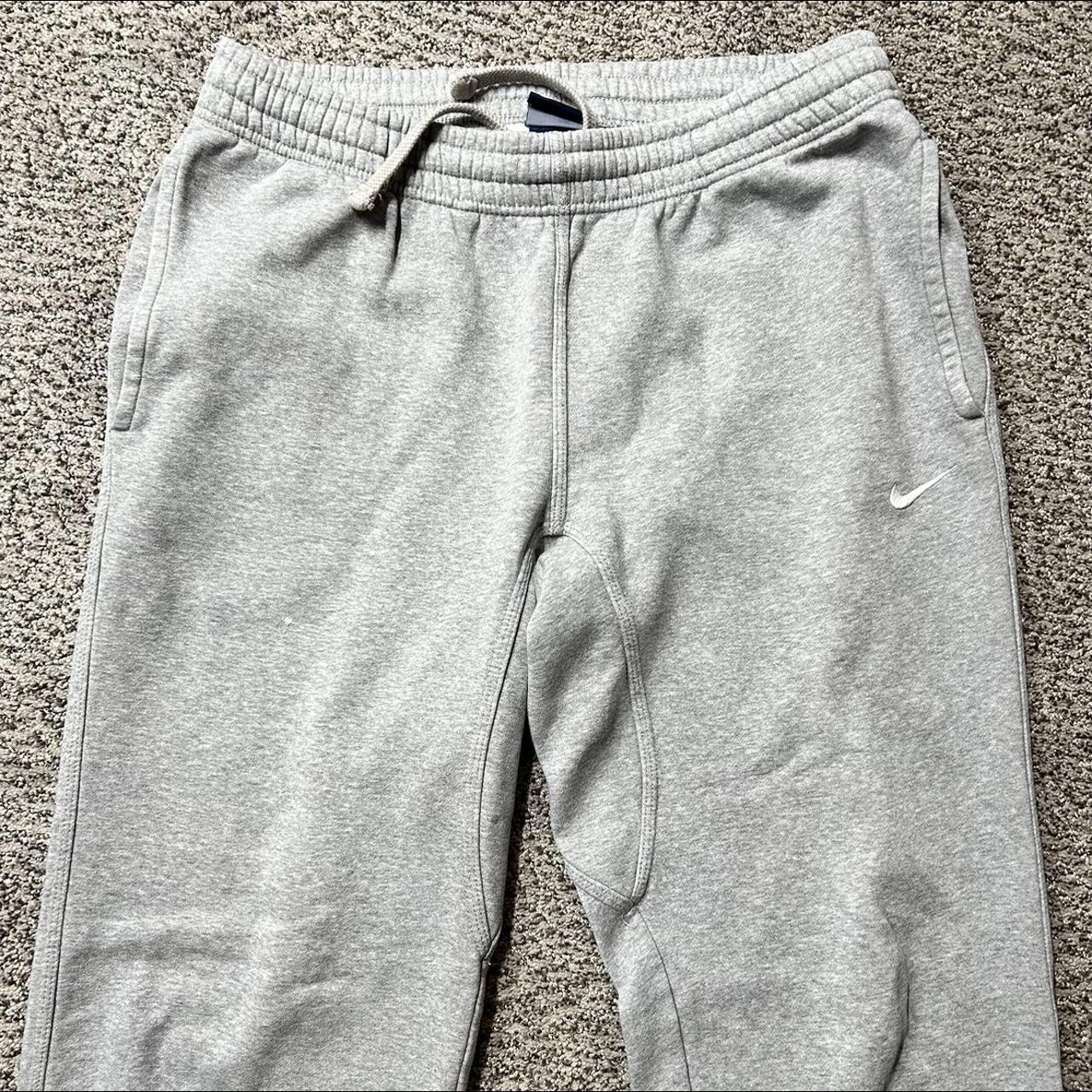 Superrr clean grey NIKE open hem baggy sweats. Size... Depop