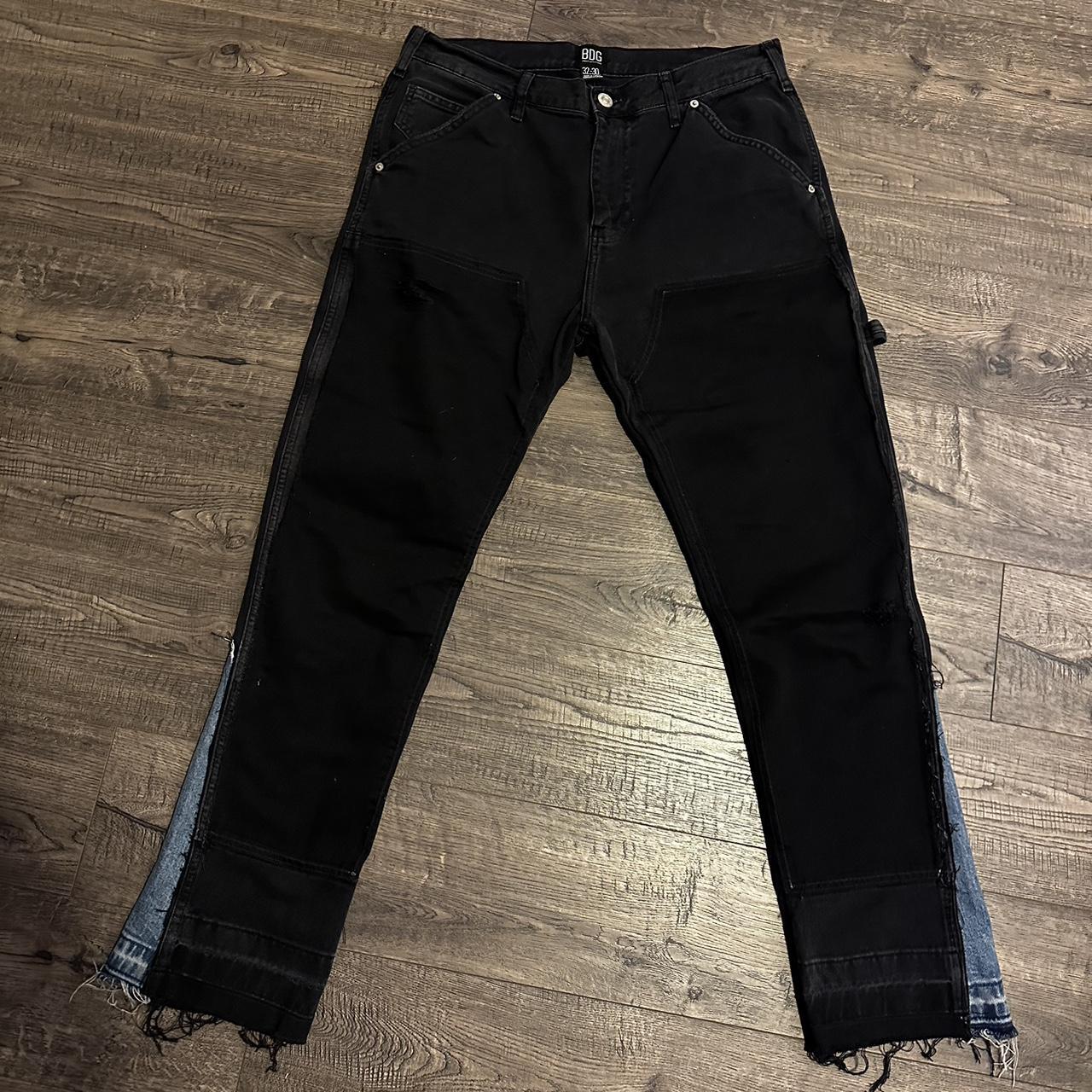 BDG Men's Black and Navy Jeans | Depop