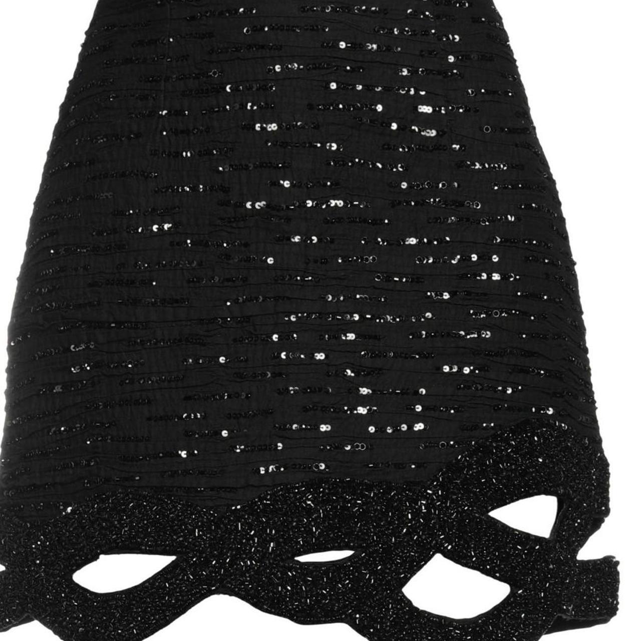 Aje black sequin skirt hotsell