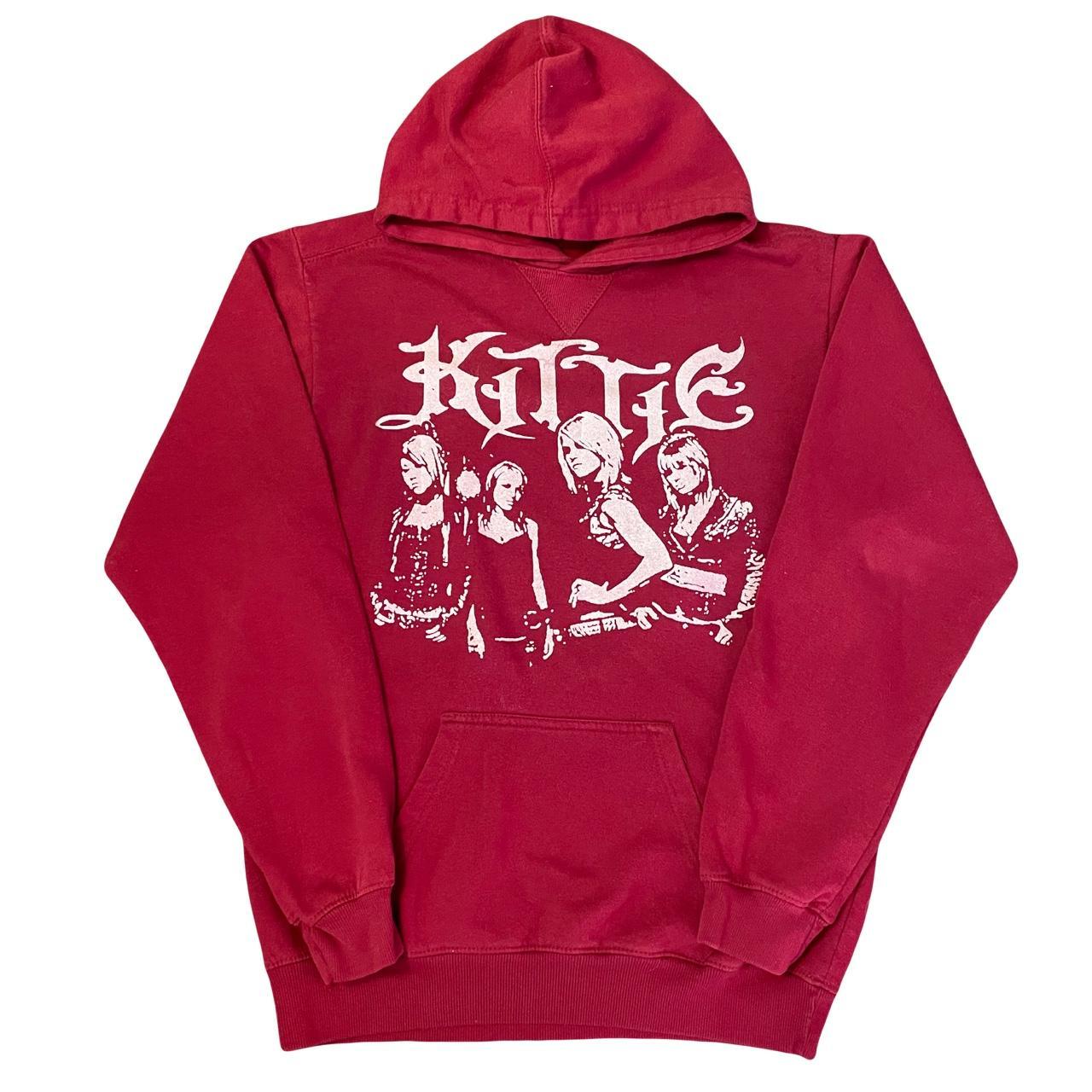 Hand printed Kittie hoodie size M. Depop