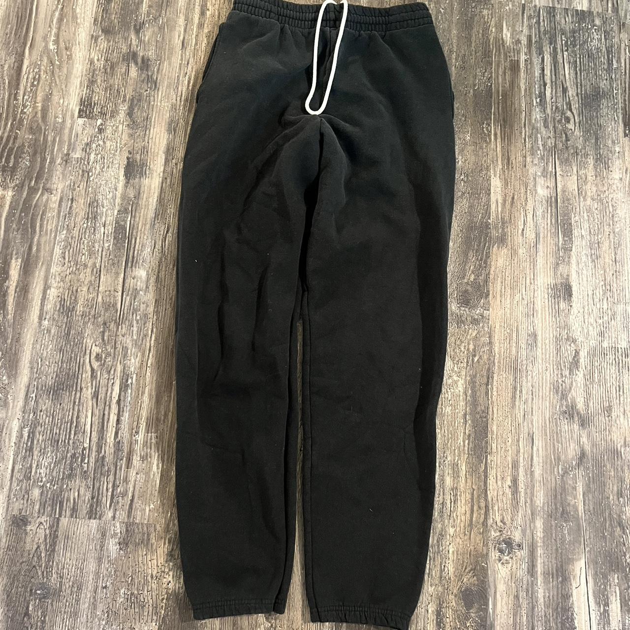 Fruit of the Loom Men's Black Joggers-tracksuits | Depop