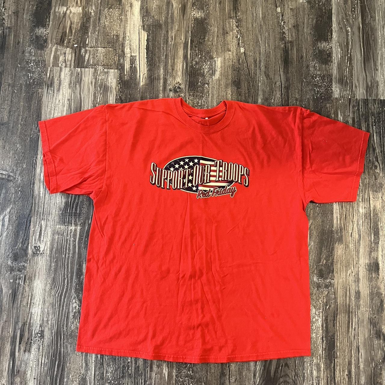 Reclaimed Vintage Men's Red T-shirt | Depop
