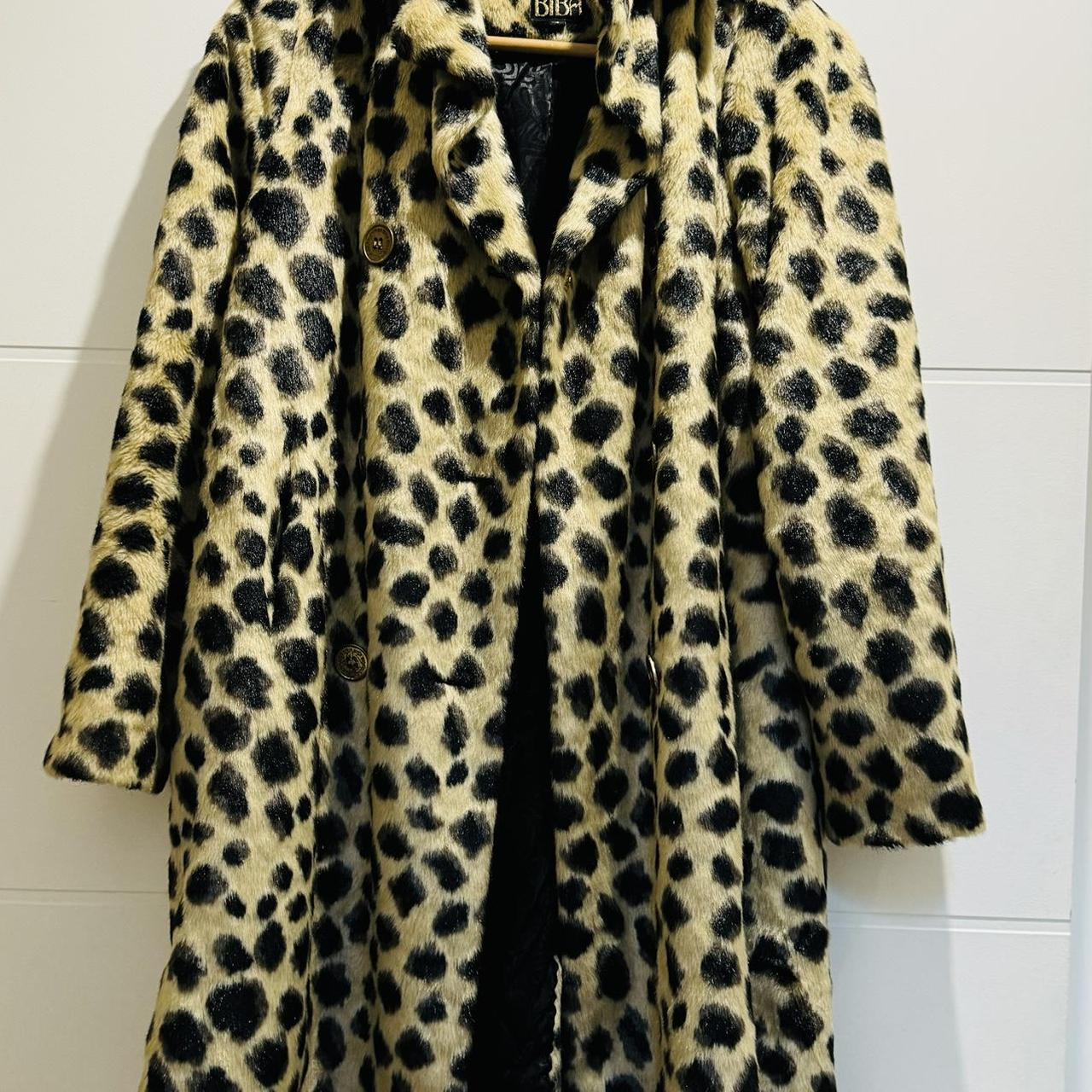 New Biba Leopard Print coat size 8 but generous as. Depop