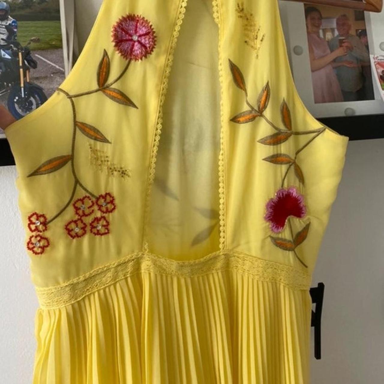 Frock and frill yellow dress hotsell