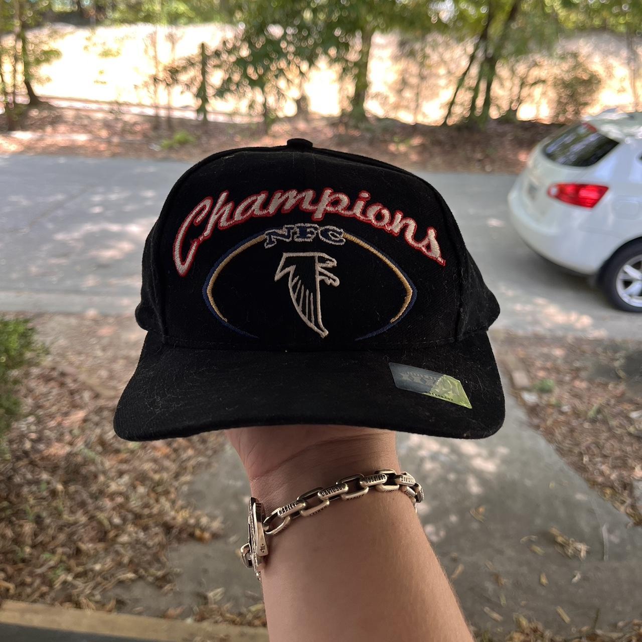 vintage 90s 1998 atlanta falcons nfc champions