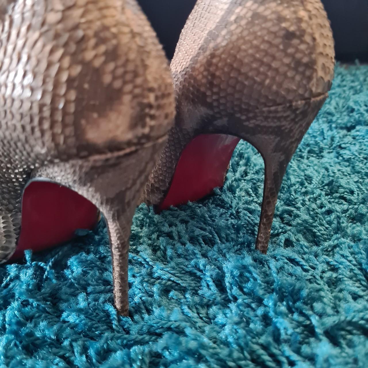 snakeskin louboutin heels