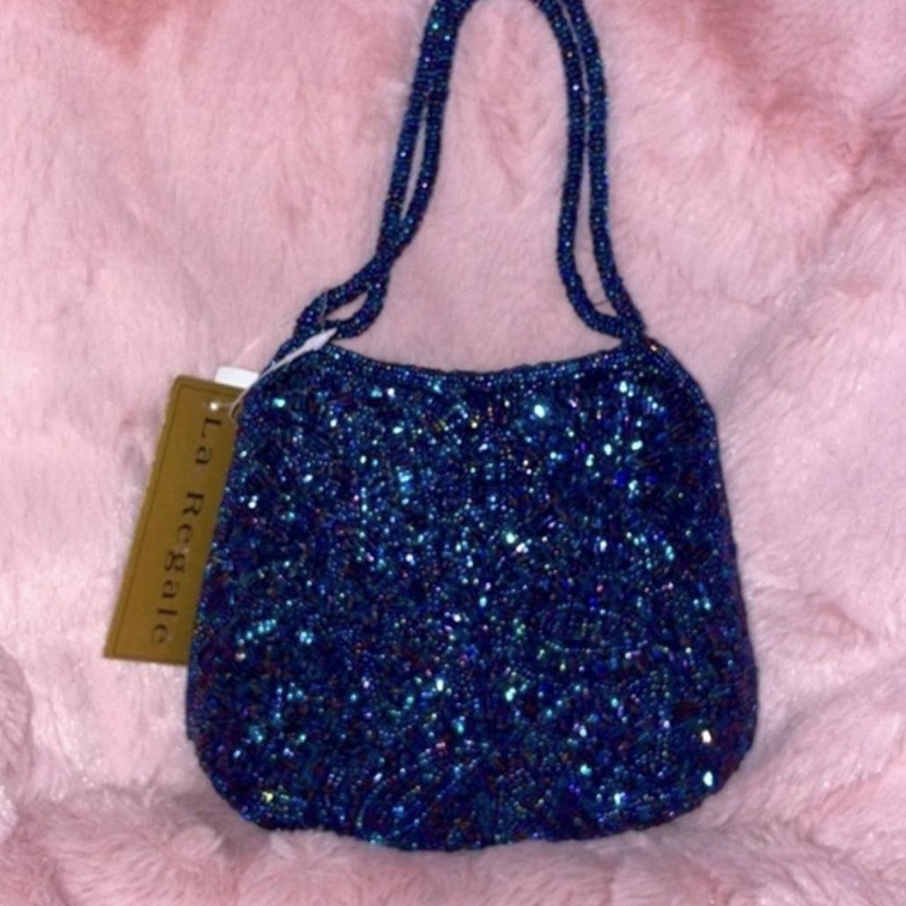 La Regale deals Navy beaded Handbag