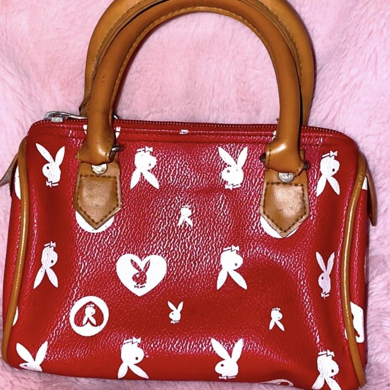 ♡ vintage playboy purse ♡ •gold bunny logo super... - Depop