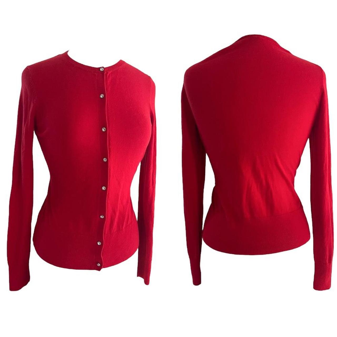 Ann taylor clearance red cardigan