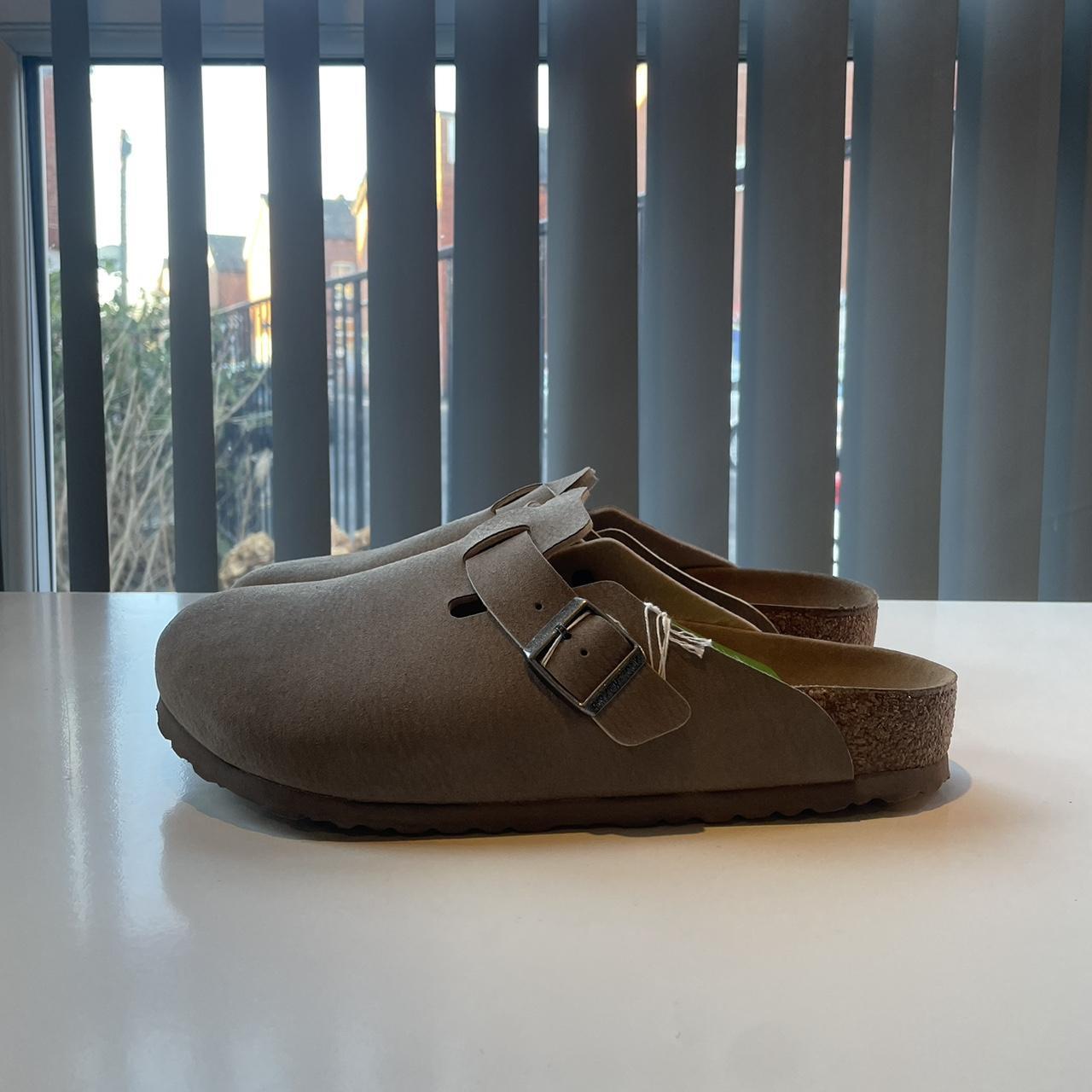 Birkenstock Boston clogs desert beige UK 9 Brand... - Depop