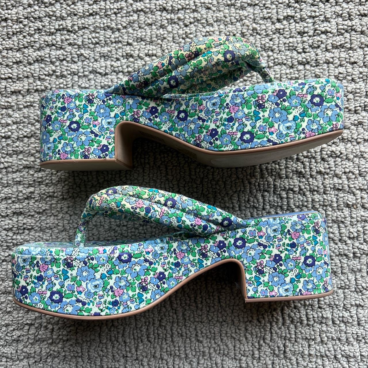 Jeffrey Campbell Floral Platform Sandals. Women’s... Depop