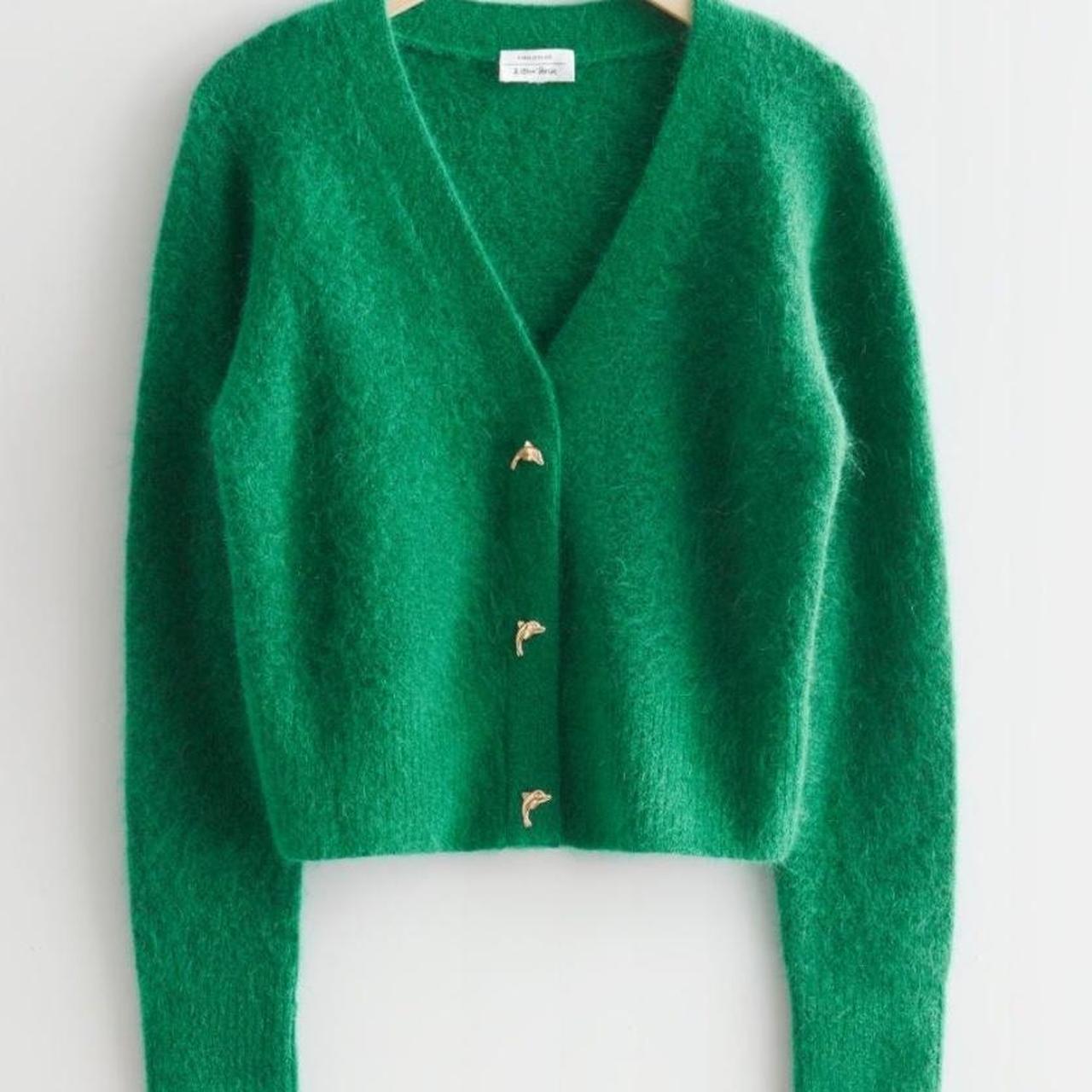 Other stories green on sale cardigan