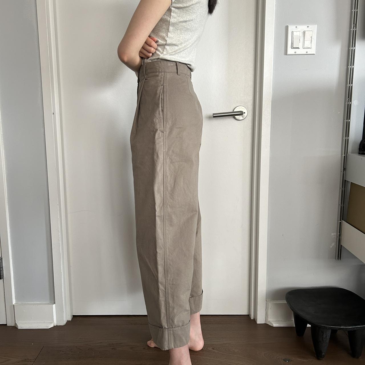 Acne Studios high waisted wide leg cropped pants | Depop