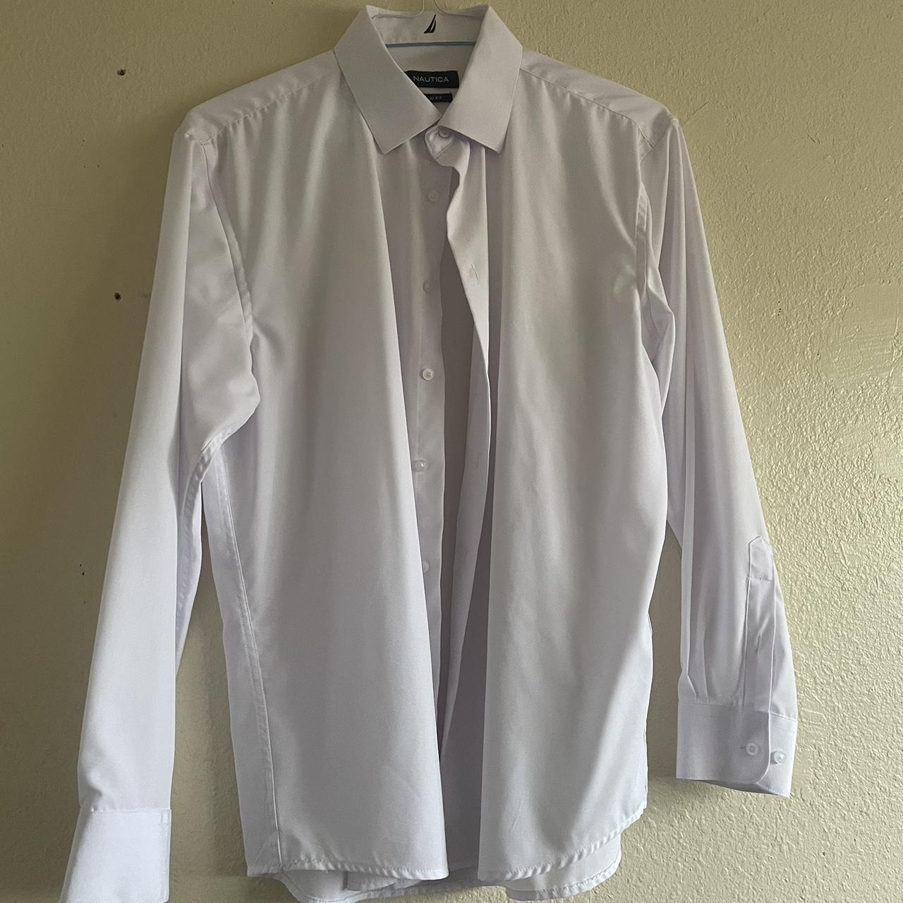 Nautica white 2025 dress shirt