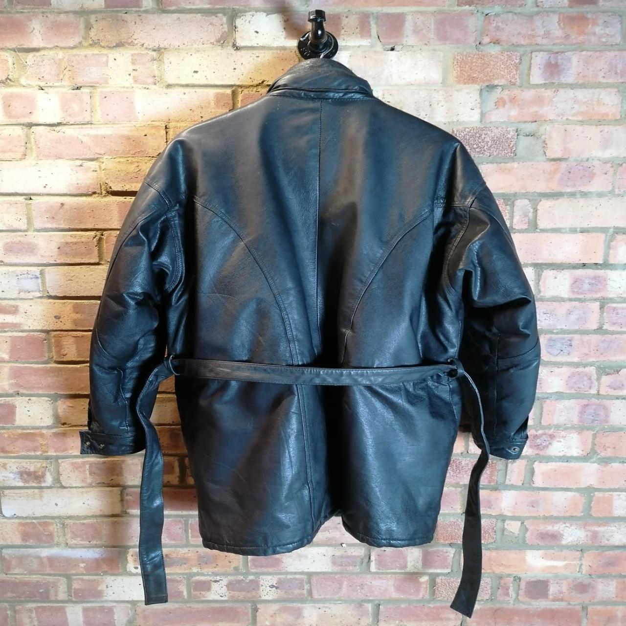 1980s 1980s Jacket Leather Jacket Stratojac... - Depop