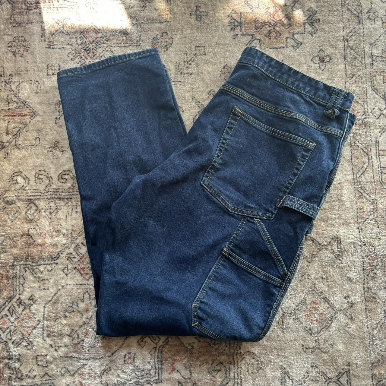 Blue caterpillar workwear jeans Condition: Like... - Depop