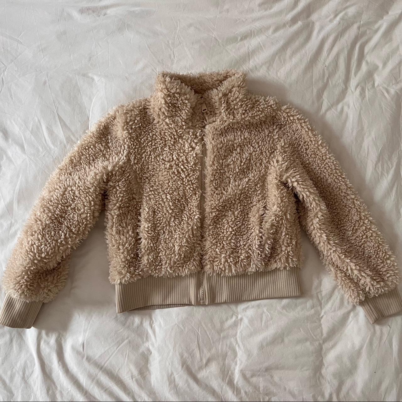 Teddy bear Zara bomber jacket, great for festivals. Depop