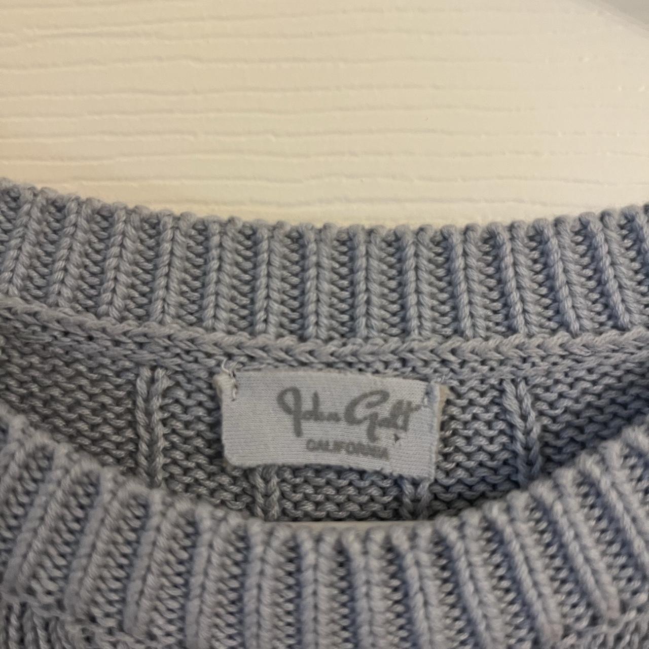 brandy melville light blue cable knit sweater FREE... - Depop