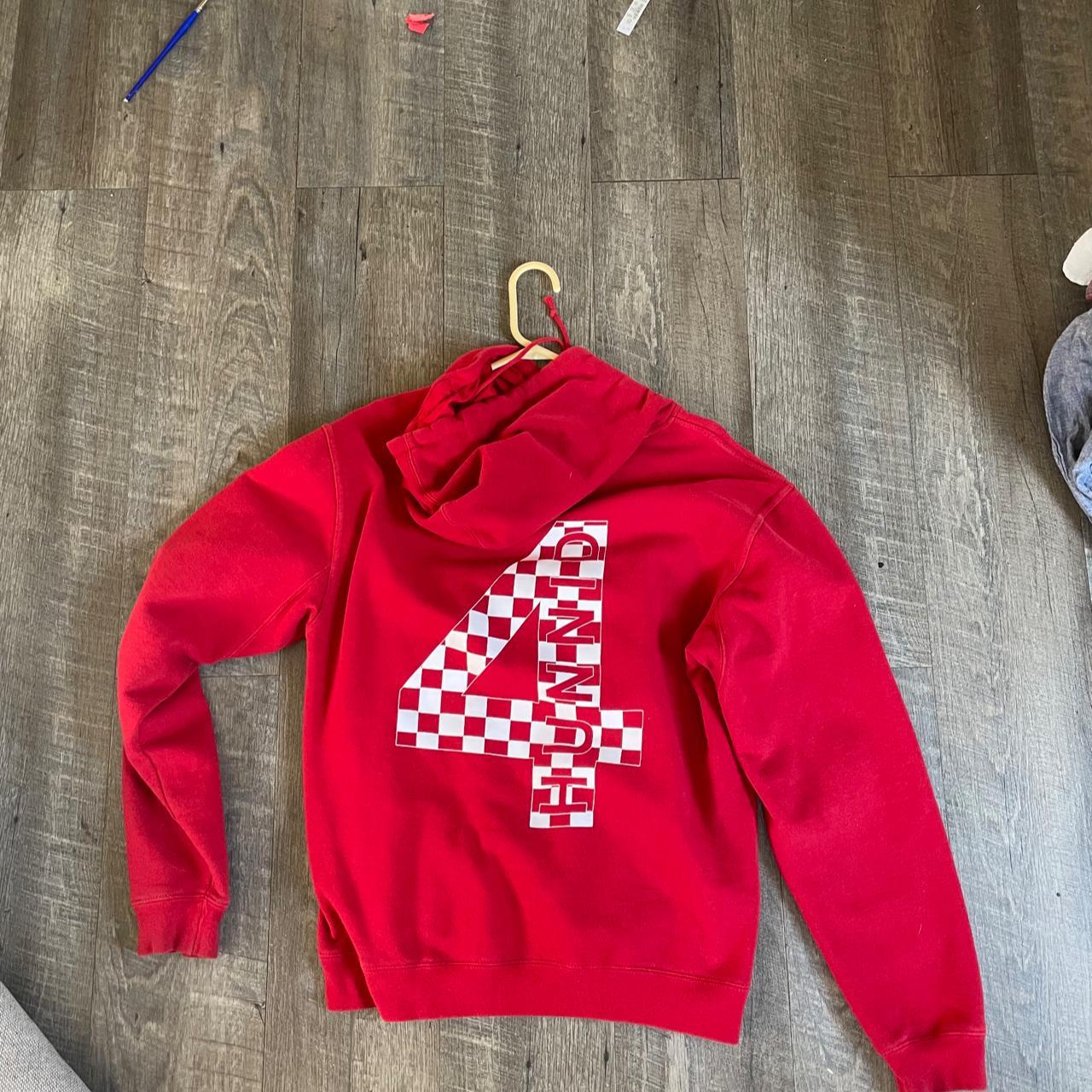 4hunnid best sale hoodie red