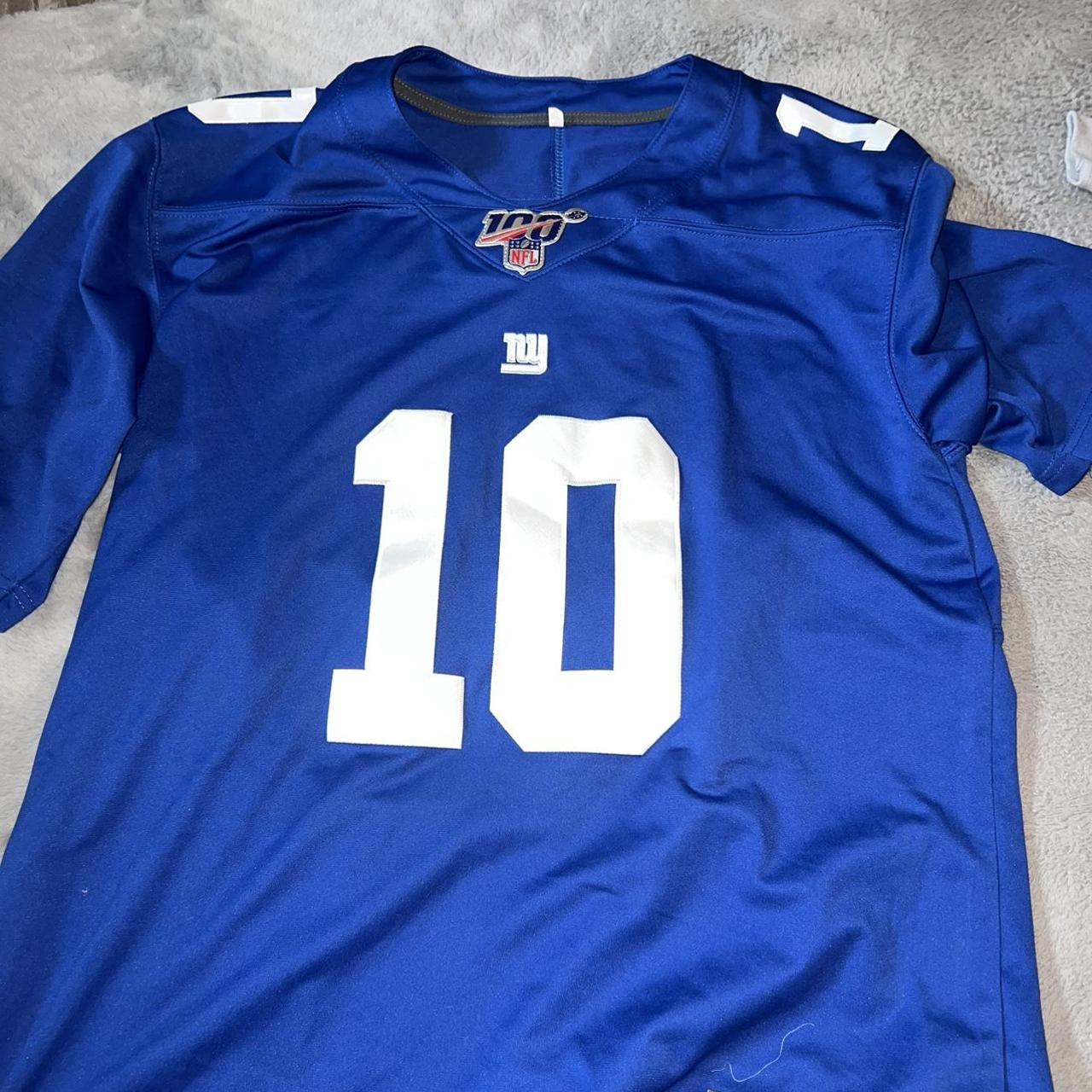 eli manning jersey has a stain on it but probably - Depop